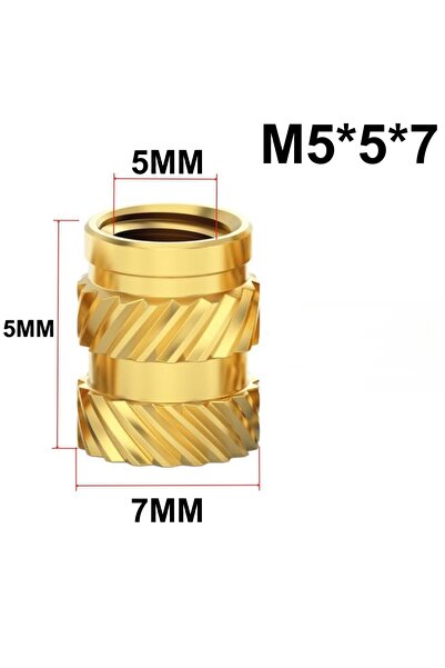 Choice8 50PCS M5X5X7 200/50 PCS Heat Embedment Inserting Nuts M3 M4 M5 Thread...