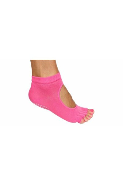 Merco Șosete de yoga Grippy S1 fără vârfuri, roz