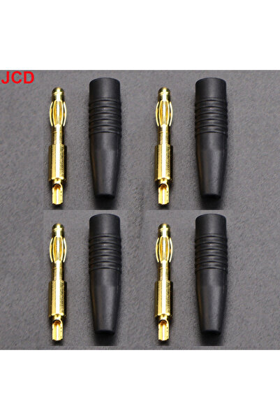 Choice10 Black male JCD 4pcs New 4mm Plugs Gold Plated Musical Speaker Cable ...
