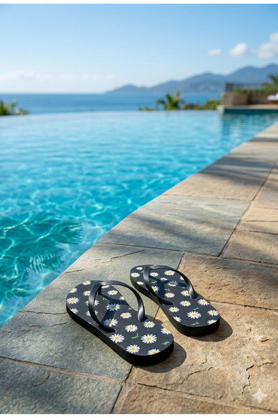 Deniz Terlik Women's Flip Flops Sea Pool Non-Slip Sole |   Gezer Slippers |