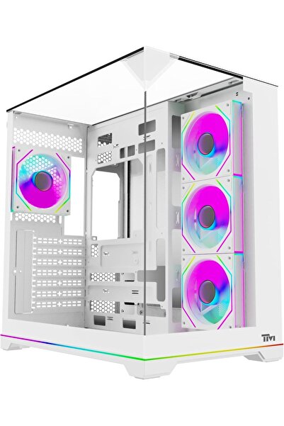 Twisted Minds ELITE Gaming PC Case Mid Tower White – TM-ELITE-W, ATX/M-ATX/I-...