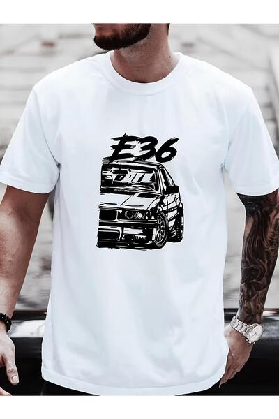 bolivia's Men's Lightweight E36 Car Print T-Shirt - Color-Block Suitable for ...