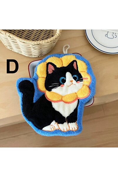 Choice D Cat Hand Towels, Bathroom Towels with Hanging Loop, Hand Towel Anima...