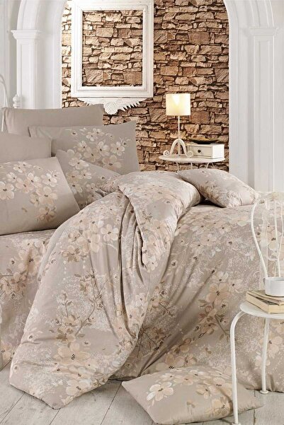 BAYÇAĞRI Double Duvet Cover Set Cotton Beige Spring