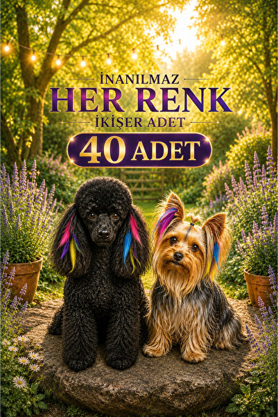 Köpek saç tüyü renkli köpek tüyü