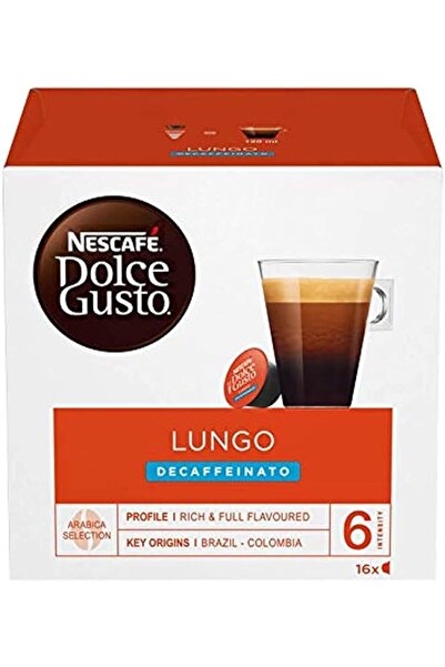 Nescafe كبسولات دولتشي غوستو لونغو منزوعة الكافيين 16 × 5 علب