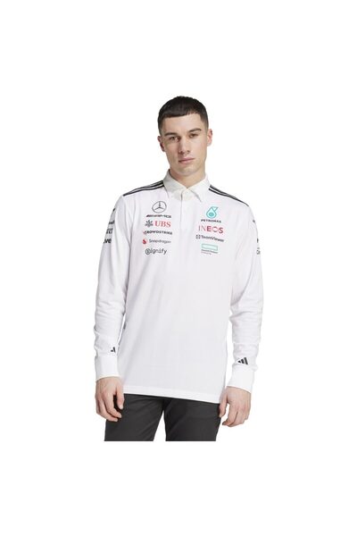 adidas Tricou polo cu mânecă lungă pentru bărbați: Mercedes AMG Petronas Form...