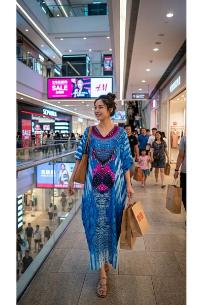 None/Brand Women’s Vibrant Bohemian Kaftan – Luxury Maxi Loungewear & Resort ...