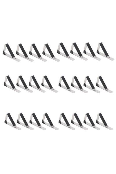 Choice 24PCS 24Pcs Stainless Steel Tablecloth Tables Cover Clips Holder Cloth...