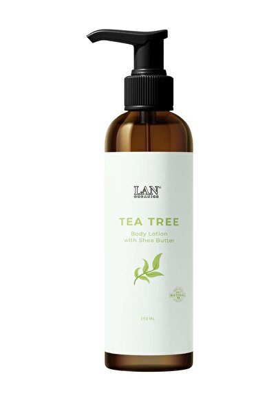Lan Organic لوشن طبيعي بزيت شجرة الشاي وزبدة الشيا 250 مل