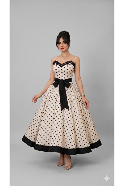 TOP BERLANTY "Vintage" Dress with Classic Polka Dots and Modern Touches