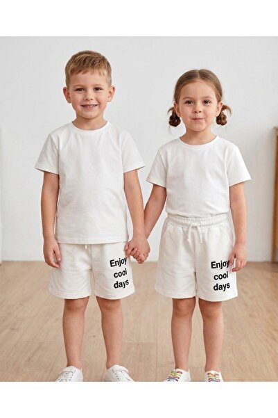 Kyex Kids Unisex Children's Enjoy Cool Days Printed Comfortable Fit Summer Wh...