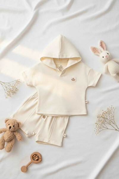 The Nest Kids طقم أطفال بقلنسوة من أورجانيك بريز