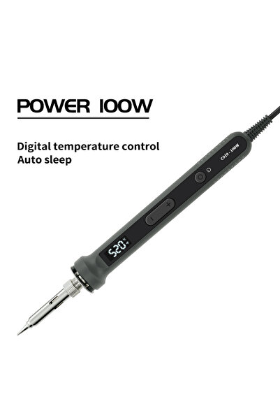 Choice Gray 1pcs New Adjustable Temperature Electric Soldering Iron 220V 100W...