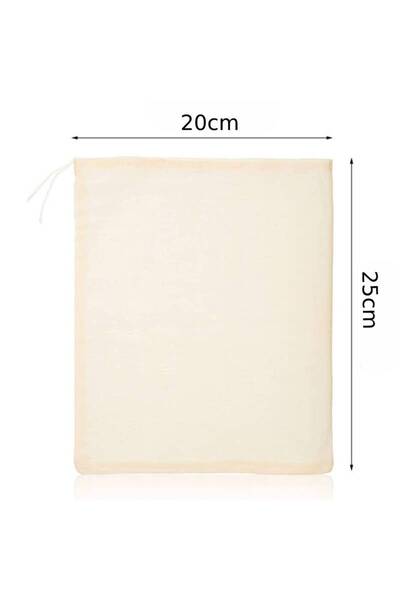 Choice 5pcs 5pcs 20x25CM Reusable Drawstring Cotton Soup Bag Straining Cheese...