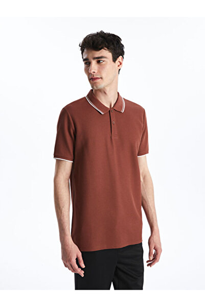 LC Waikiki RMZ GİYİM FARKİLYA Tricou texturat pentru bărbați cu guler tip Roba