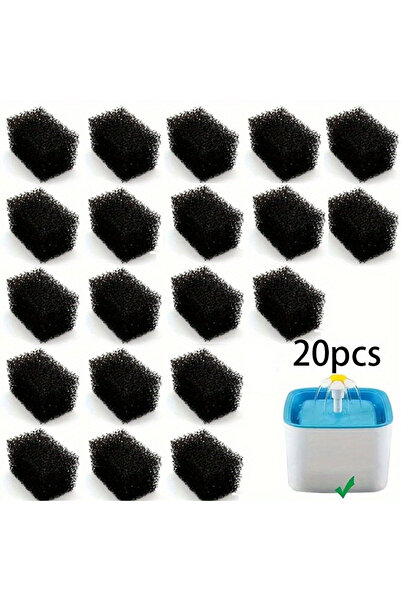 Choice1 20PCS KEMORELA6/10/20PCS Pre Filter Sponge Replacement Cat Water Foun...