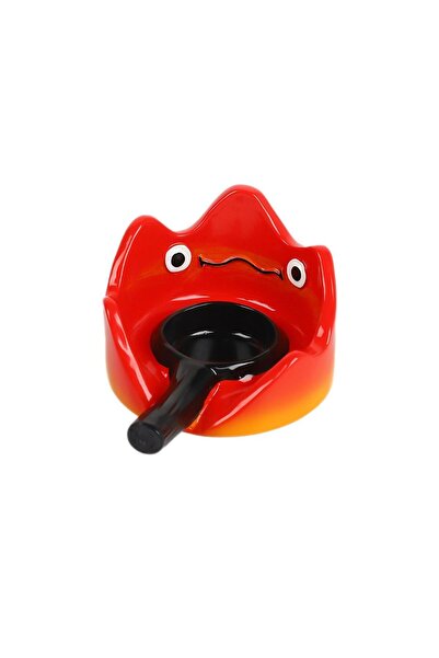 Choice Red Calcifer Candlestick Flame Resin Craft Desktop Aromatherapy Candle...