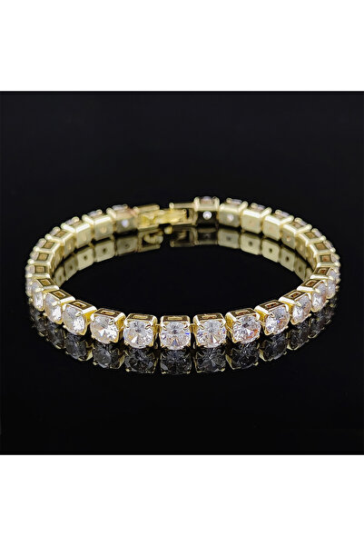 Choice1 3mm-17cm Cubic Zirconia Tennis Bracelet Gold Color Iced Out CZ Chain ...