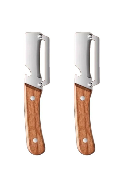 Choice A Vegetable Peeler Multifunction 2 in 1 Stainless Steel Blade with Woo...