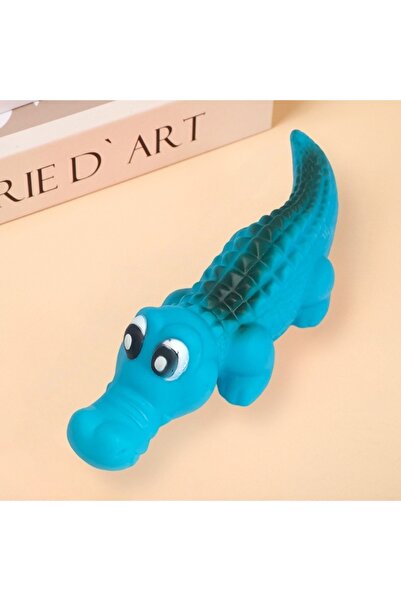 choice2 Blue Durable Latex Chew Toy for Aggressive Bite Shark Dog Squeaky Bal...