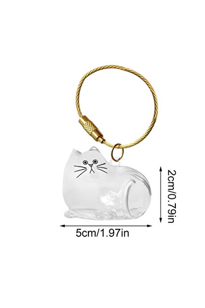 Choice 01 Cat Hair Storage Capsule Keychain Collecting Pet Hairs Memorial Acc...