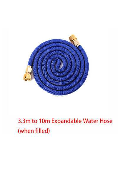 Choice4 3.4m to 10m blue Water Plated Copper Household Garden Water Hose 3 ti...