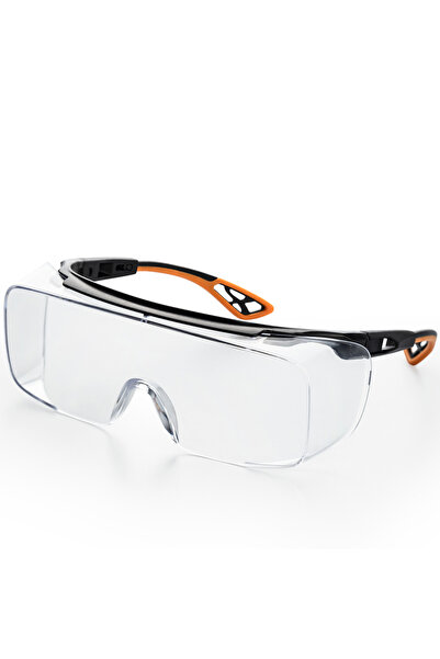 Choice Orange Adjustable Safety Glasses over Glasses ANSI Z87.1 with Anti-Fog...