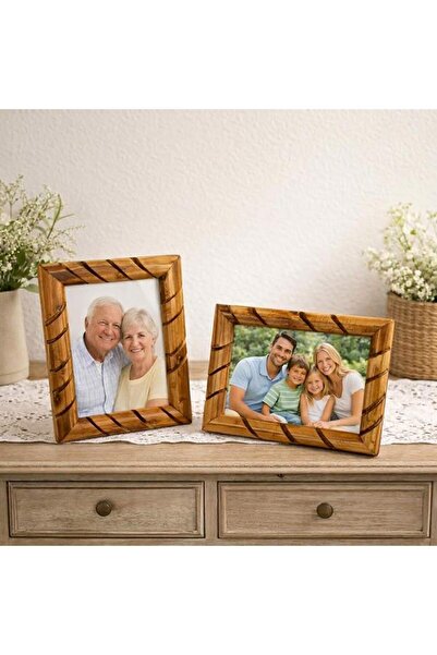 sanalbayim Ahşap Bambu Fotoğraf Çerçevesi 13x18