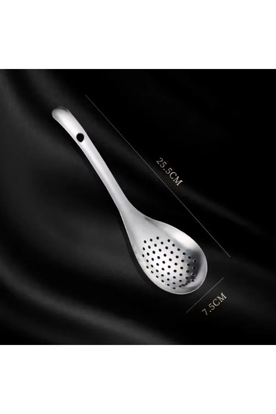 Choice L 25.5x7.5cm 1 Pack Stainless Steel Colander Kitchen Colander Spoon Fi...