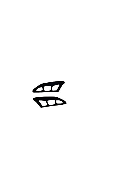 choice2 GJYM-2PCS 1/2/4Pcs Eye Makeup Stencil Kit - Reusable Eyeliner Guide &...