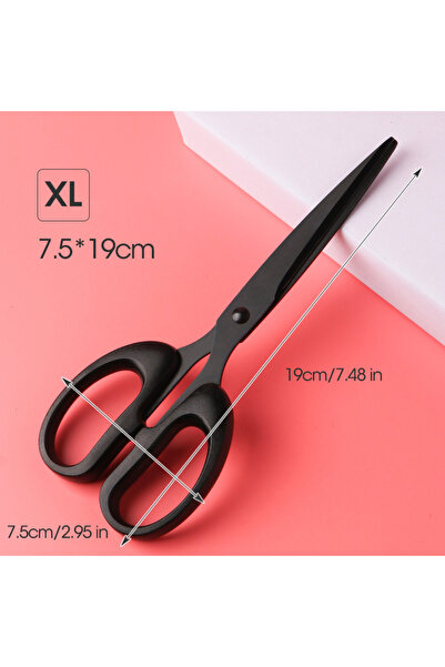 choice2 Blakc XL Stainless Steel Scissors,Anti-Rust And Anti-Stick,Handmade T...