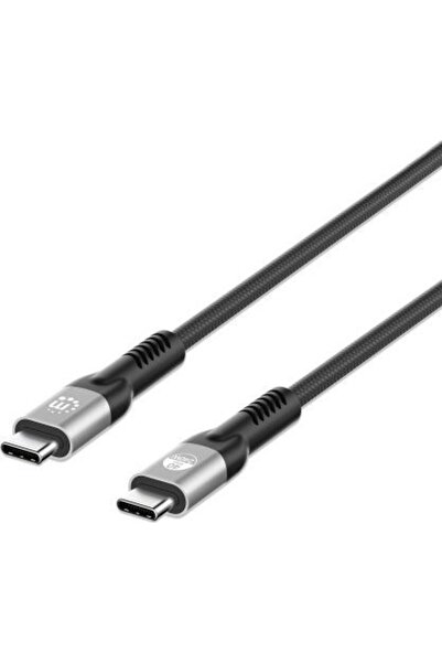 MANHATTAN Cablu USB-C la USB-C (240W), 1M, Tată la tată, Negru, Thunderbolt 4...