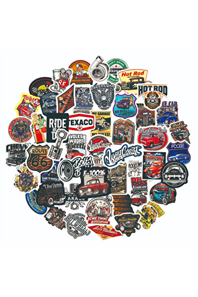 Choice 50PCS New Trend Retro Cartoon Anime Car Graffiti Water Cup Car Phone S...
