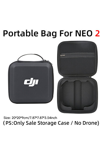 Choice4 حقيبة حمل سوداء مقاومة للصدمات لـ DJI NEO 2، حقيبة تخزين محمولة لطائر...