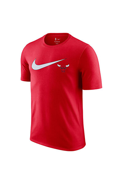 Nike Ανδρικό Κοντομάνικο Μπλουζάκι NBA Σικάγο Μπουλς Essentials Swoosh Μέγεθος M