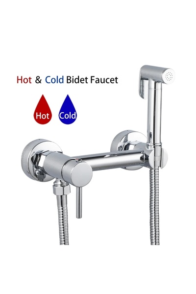 Choice A5090 ULA Brass Bidet Faucet Black Toilet Faucet Handheld Toilet Bidet...
