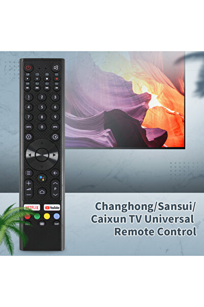 Choice جهاز تحكم عن بعد أسود لـ CHIQ Changhong Qike U43H10 U50H10 U55H10 GCBL...