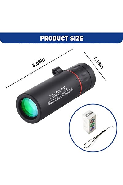 Choice 2000x25 2000x25 HD Monocular Telescope Mini Portable Mobile Phone Tele...