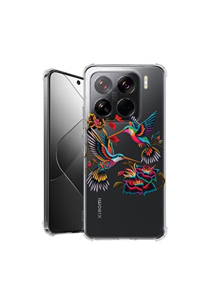 bestcase Калъф за Xiaomi 15 Pro, Удароустойчив 1.5ММ, Колибри, Защита на каме...