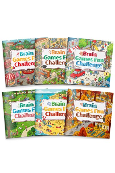 Choice Six-book set Brain Games Fun Challenge—6-Book Puzzle Set for Kids: See...
