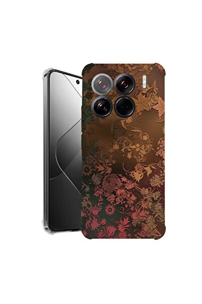 bestcase ¬Æ Husa pentru Xiaomi 15 Pro, Anti Shock 1.5MM, Golden Feathers, Pro...