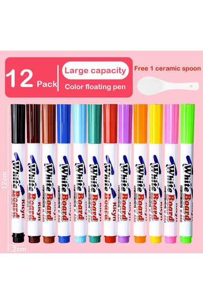 Choice1 12 Colors-gift Spoon 8/12Pcs Color Floating Pen for Water Painting Wa...
