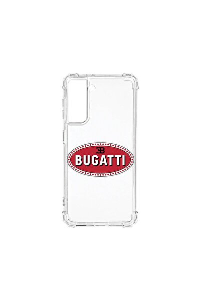 bestcase Husa Antișoc 1.5MM, Compatibilă cu Samsung Galaxy S21, Logo Bugatti,...