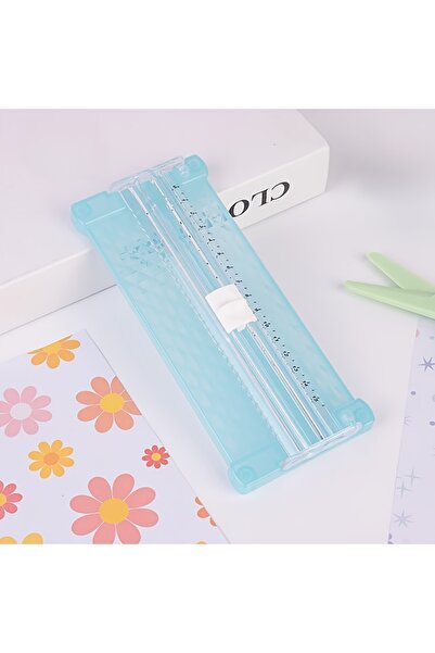 Choice Blue 1pc mini Portable A5 Paper Cutter: Craft, Trim & Resize Photos fo...