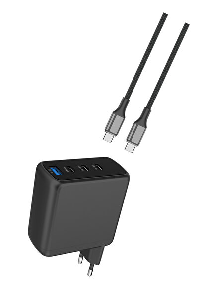 Cellara Incarcator Retea Gan 100W Usb C + Usb C + Usb C + Usb A Cu Cablu Type...