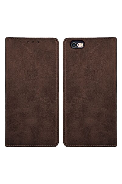 Sonique Θήκη Πορτοφόλι Vintage Magnet Wallet Apple iPhone 6/6s Καφέ