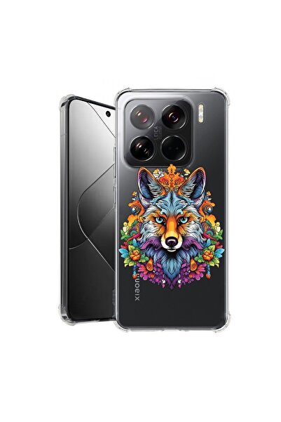 bestcase Калъф за Xiaomi 15, Удароустойчив 1.5ММ, Цветове на мечта - Вълк, За...