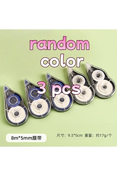 choice2 BlackBlue-3pcs Morandi Color Correction Tape 8-Meter Whiteout for Ele...
