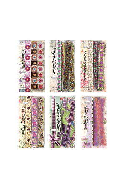 Choice S30745-A ماركة Mr.Paper، 6 عبوات من سلسلة Floral Whisper، مجموعة ملصقا...